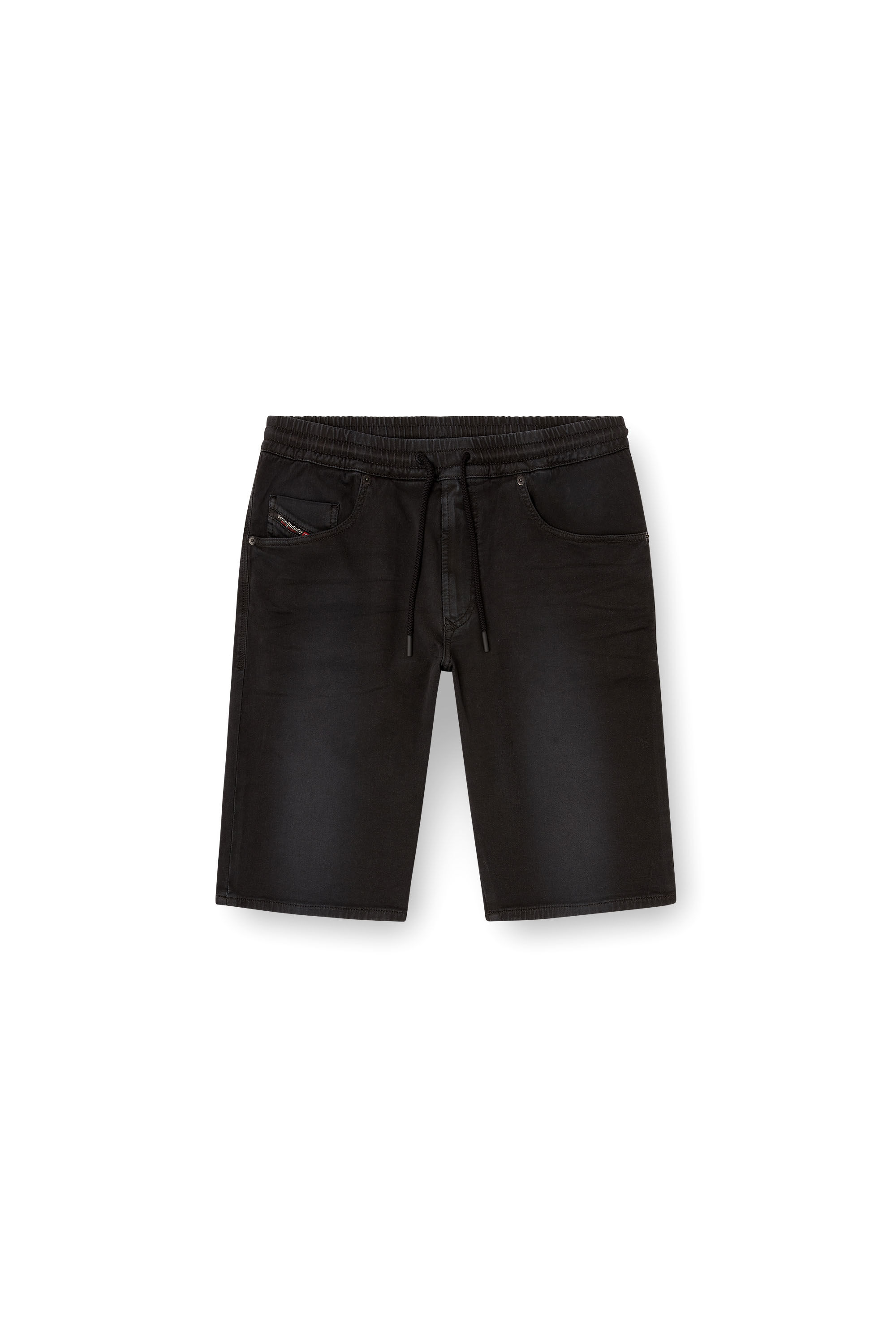 Diesel - 2033 D-KROOLEY-SHORT JOGG, Man's Chino shorts in JoggJeans in Black - 4